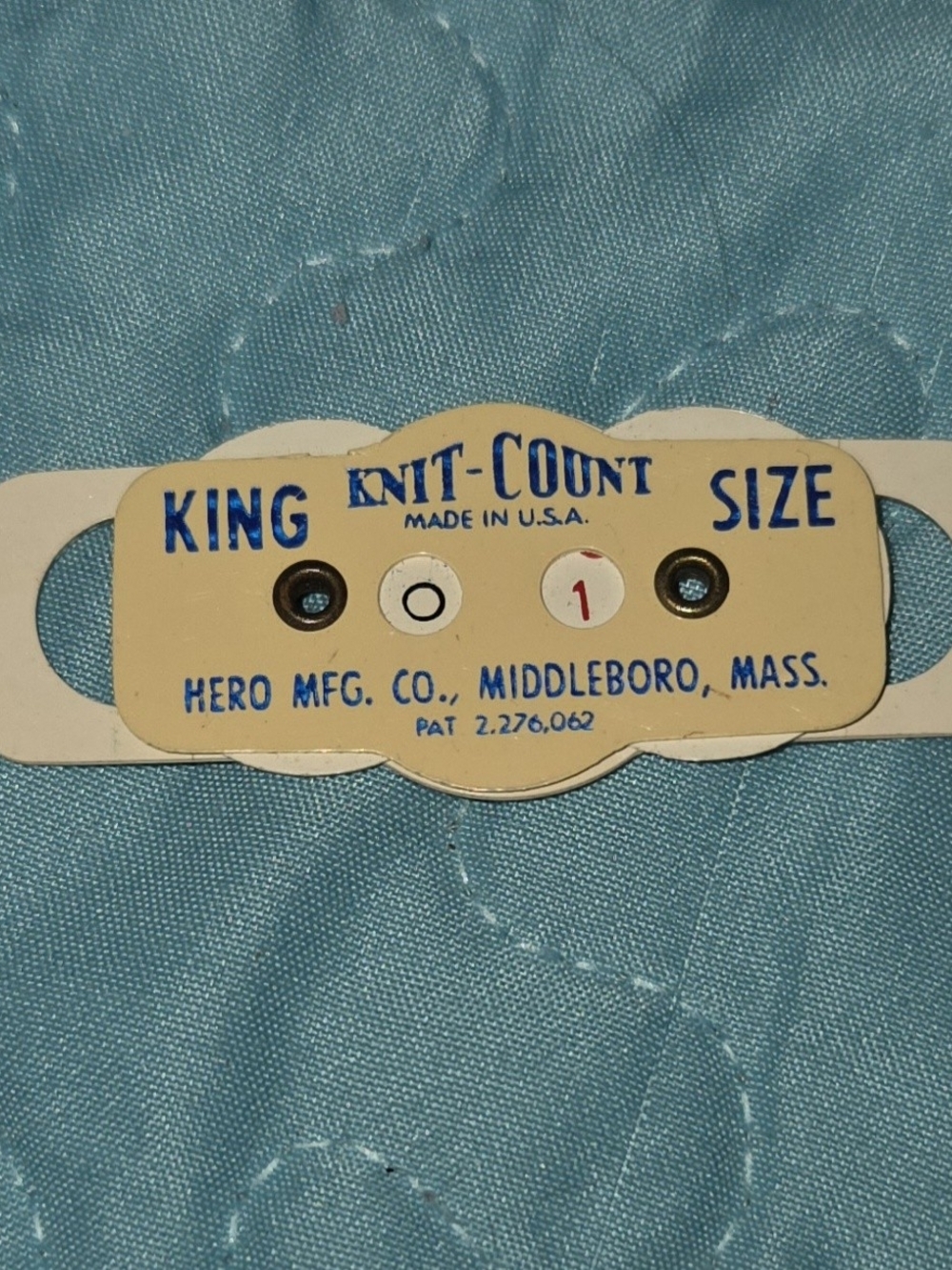 vintage Hero Mfg. Co. Knit-Count row and stitch counter